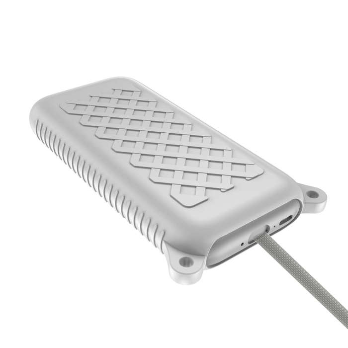 For Apple Vision Pro Battery Protective Case Silicone Cover(White)