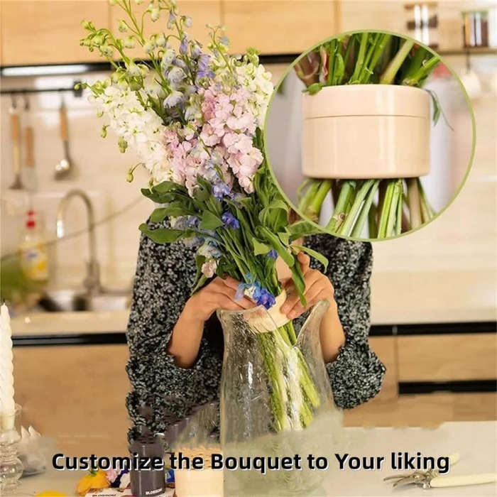 Spiral Ikebana Stem Holder for Vases DIY Bouquet Twister Flower Arrangement Holder, Size: Small(T...