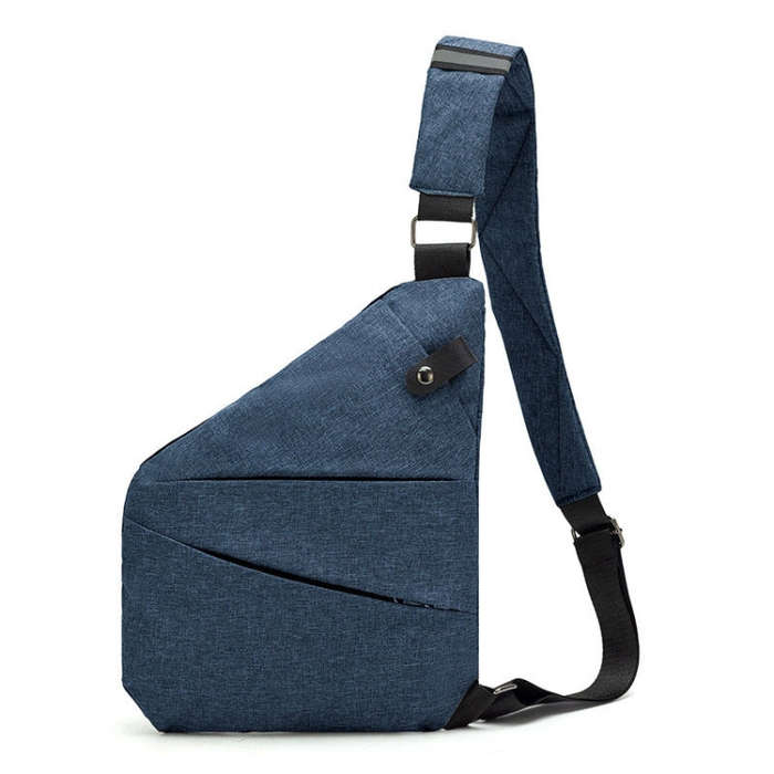 Sports Casual Men Crossbody Bag Large Capacity Multi-Pocket Single Shoulder Bag, Style: Right Sho...