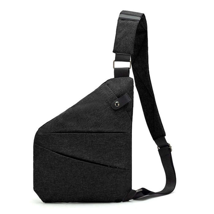 Sports Casual Men Crossbody Bag Large Capacity Multi-Pocket Single Shoulder Bag, Style: Right Sho...