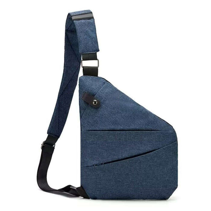 Sports Casual Men Crossbody Bag Large Capacity Multi-Pocket Single Shoulder Bag, Style: Left Shou...