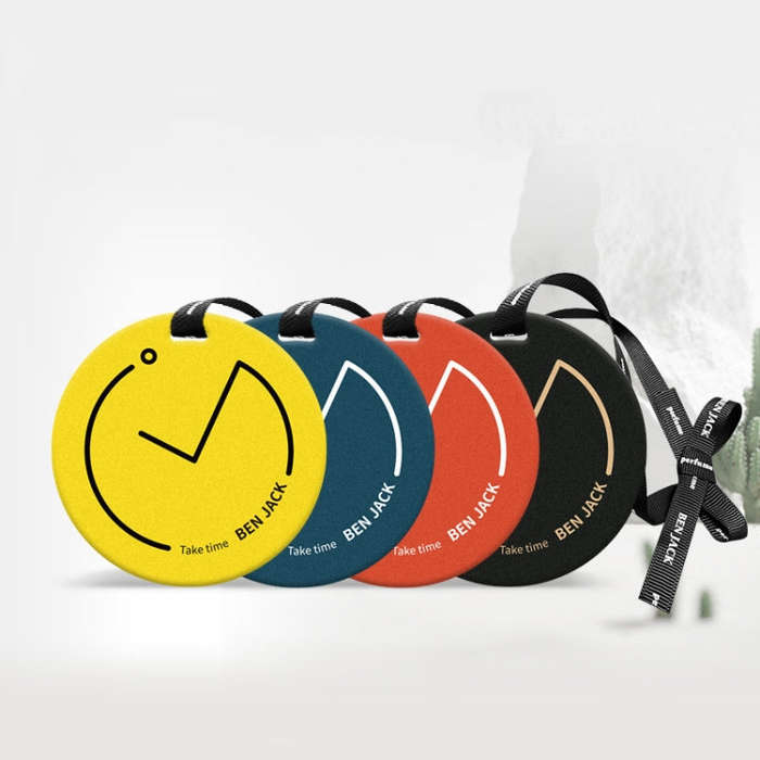 BEN.JACK Clock Car Long-lasting Light Fragrance Tablet Pendant(Blackberry Bay)