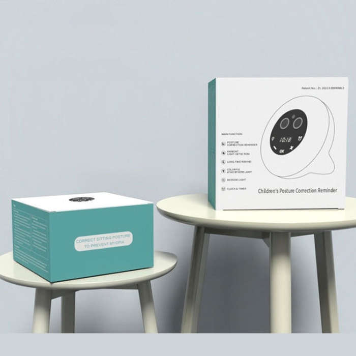 Multifunctional Alarm Clock Time Management Sitting Correction Reminder(White)