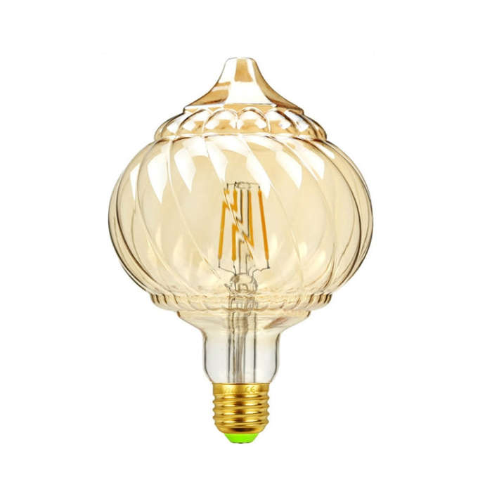 E27 Screw Port LED Vintage Light Shaped Decorative Illumination Bulb, Style: Pointed Pumpkin(220V...