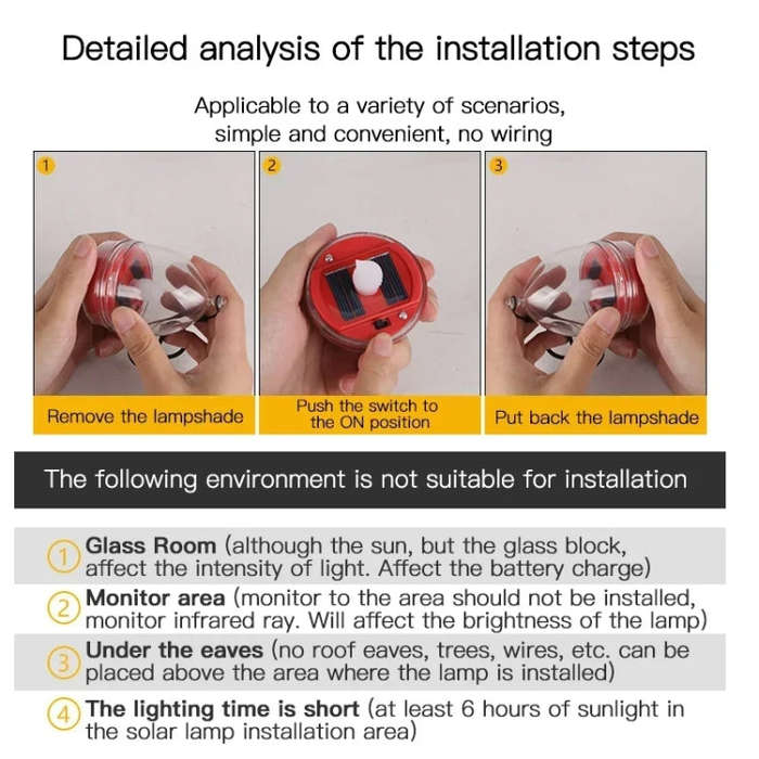 Solar Candle Light Outdoor Courtyard Villa Garden Waterproof Decoration Light, Spec: Round Model ...