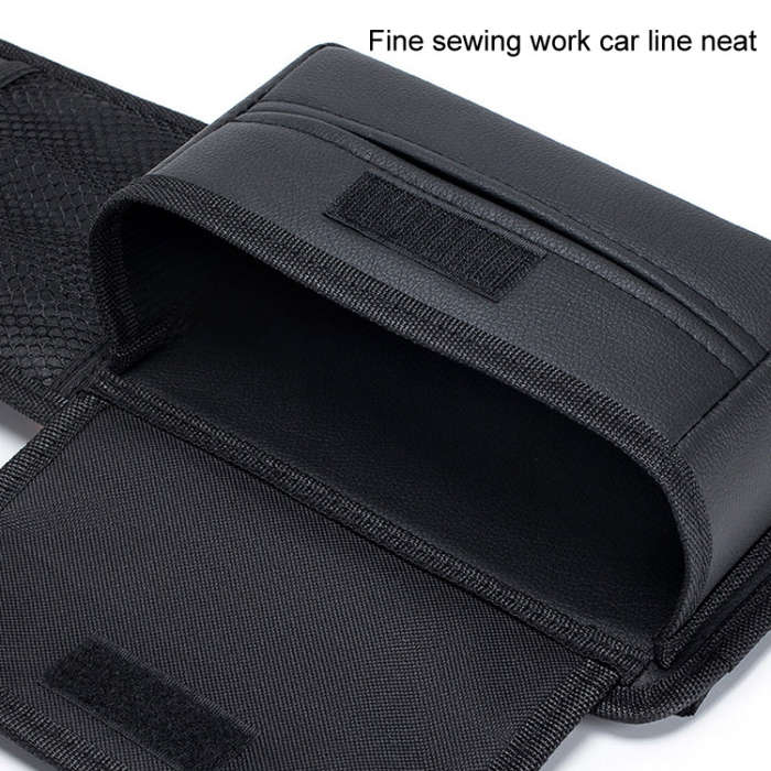 Car Seat Side Storage Hanging Bag Tissue Box, Model: H321 Carbon Fiber Pattern