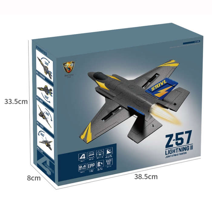 Z-57 4-channel Remote Control Stunt Tumbling Aircraft Glider Fixed-wing Foam Aircraft Model Singl...