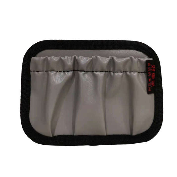 Car Instrument Console Adhesive Net Pocket Storage Hanging Bag, Color: H264 Gray Large