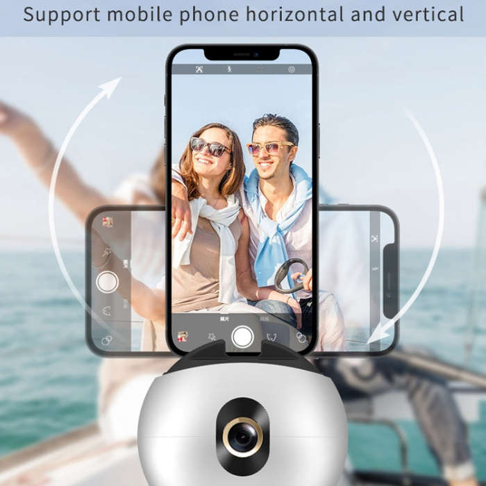 Hishell Rechargeable AI Face Intelligent Follow Shot Gimbal Cell Phone Live Streaming Video Stabi...