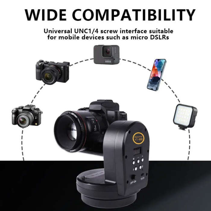 Desiontal YT-800 Cell Phone Camera Remote Control Gimbal 360 Rotation Panoramic Shooting Stabiliz...