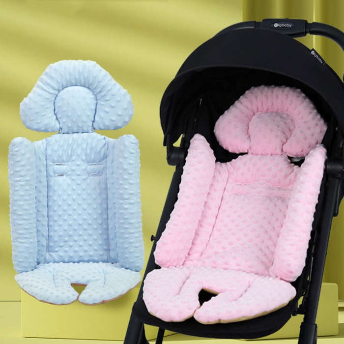 Baby Stroller Safety Cushion Cotton Cushion Baby Dining Chair Pad(Blue)