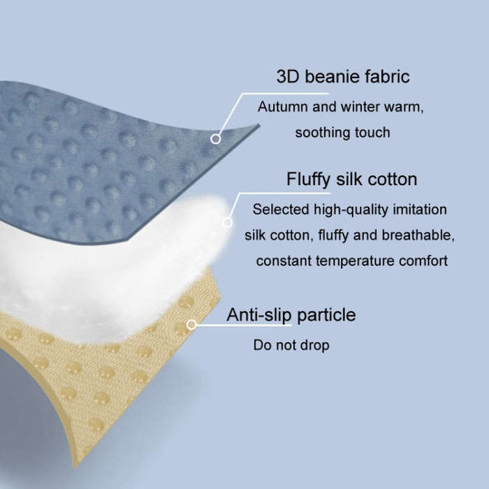 Baby Stroller Safety Cushion Cotton Cushion Baby Dining Chair Pad(Blue)