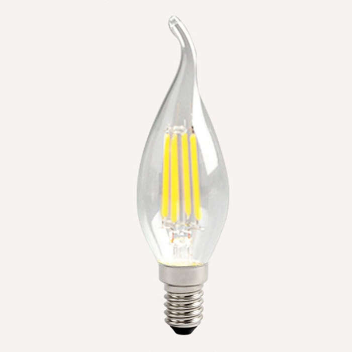 C35 Constant Current Flicker-free LED Highlight Retro Chandelier Lights, Power: Wax Tail E14-4W(6...