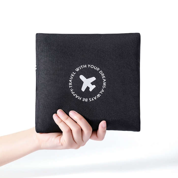 Foldable Travel Bag Shoulder Bag Airplane Suitcase For Camping Hiking, Size: Small Gray