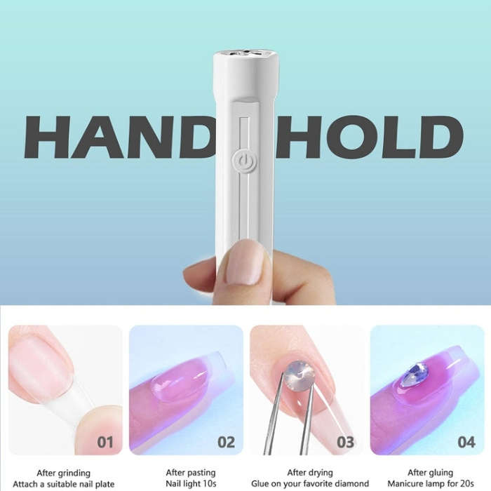 Small Portable Handheld Nail Polish Light Therapy Machine, Model: Plug-in