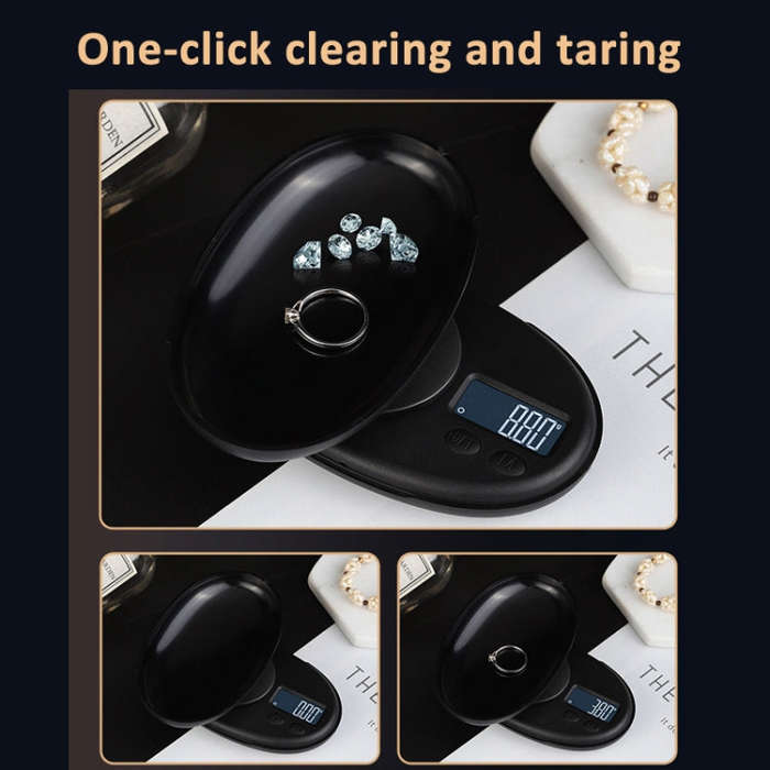 Charging Model 300g/0.01g  Mini Digital Scale Jewelry Tea Weighing Tool