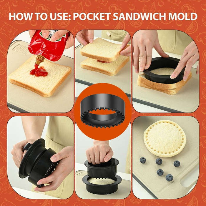 4 In 1 Hamburger Press Patty Maker Slider Stuffed Burgers Sandwich Cutter With 100pcs Silicone Oi...