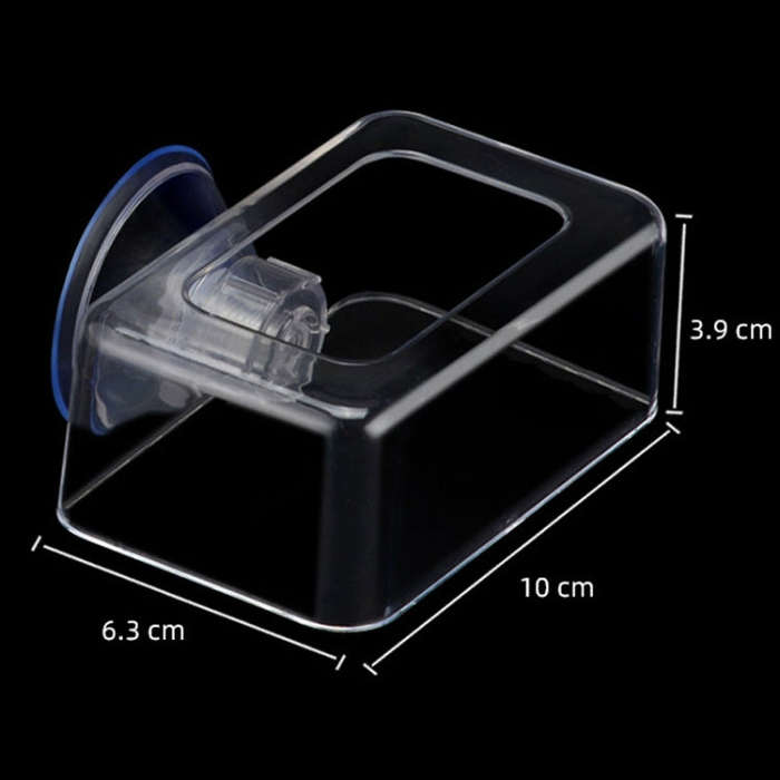 Acrylic Transparent Feeding Ring Fish Tank Feeder Floating Fixed Fish Feeder, Specification: Smal...