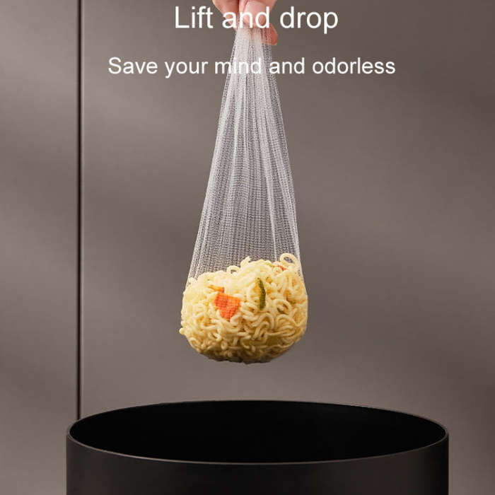Suction Cup Kitchen Sink Filter Rack Household Draining Holder With Strainer(Transparent White)