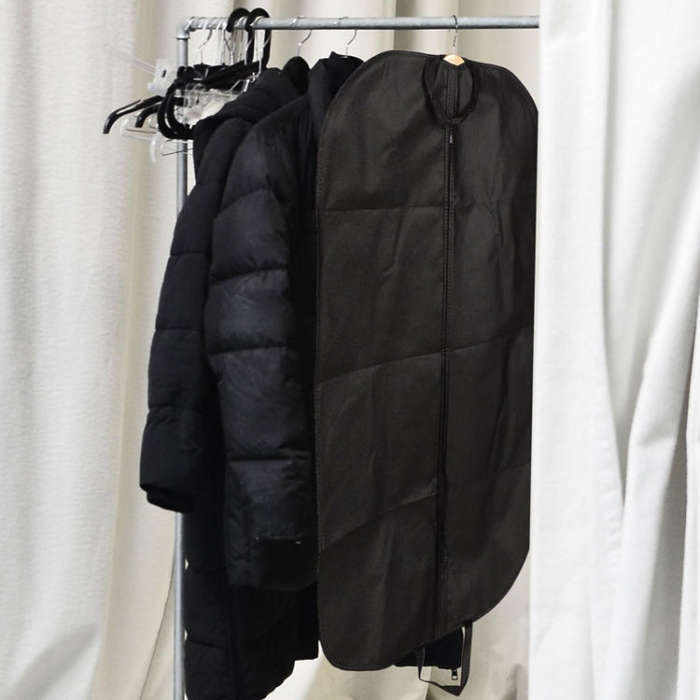 Non-woven Coat Suit Thickened Dust Bag, Color: Black 60x120cm