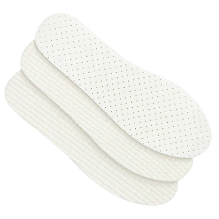 1pair Thin Latex Breathable and Sweat Absorbent Soft Bottom Comfort Shock Absorbing Insoles, Size...