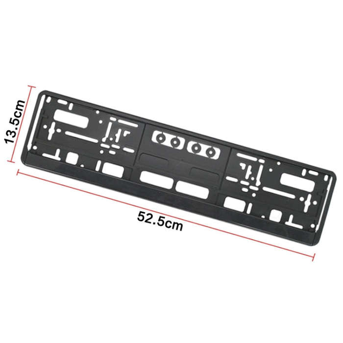 European Standard Single-strip Plastic License Plate Frame, Specification: Carbon Pattern