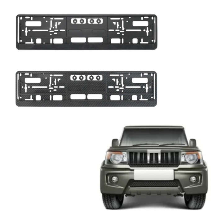 European Standard Single-strip Plastic License Plate Frame, Specification: Carbon Pattern