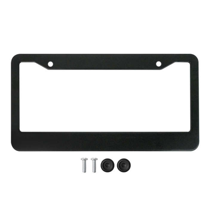 American Standard Aluminum Alloy License Plate Frame Including Accessories, Specification: Round ...