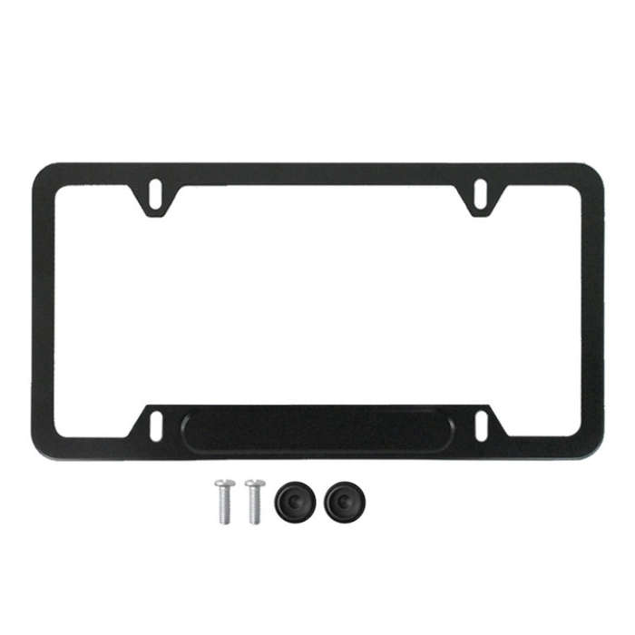 American Standard Aluminum Alloy License Plate Frame Including Accessories, Specification: 4 Hole...