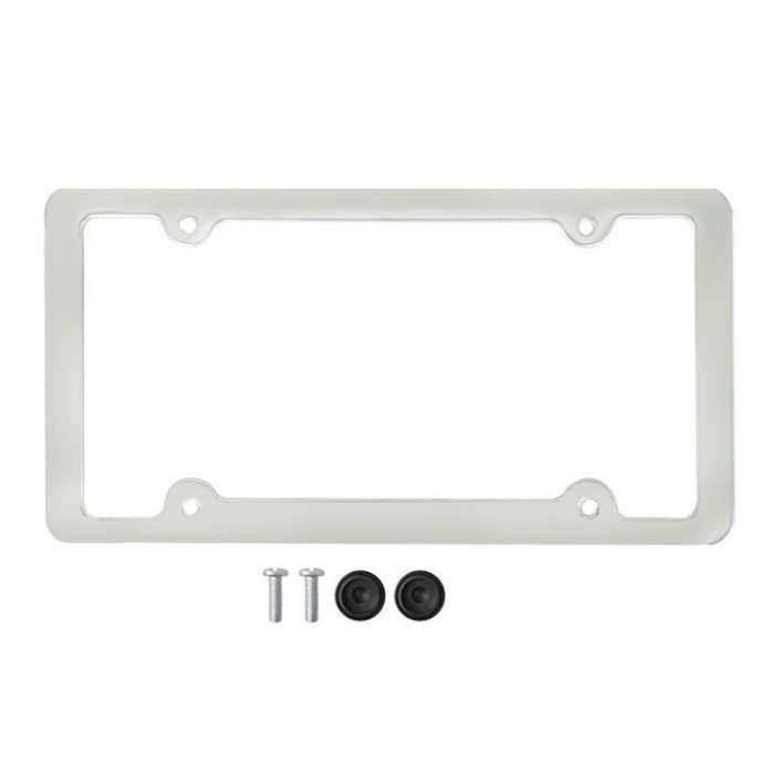 American Standard Aluminum Alloy License Plate Frame Including Accessories, Specification: 4 Hole...