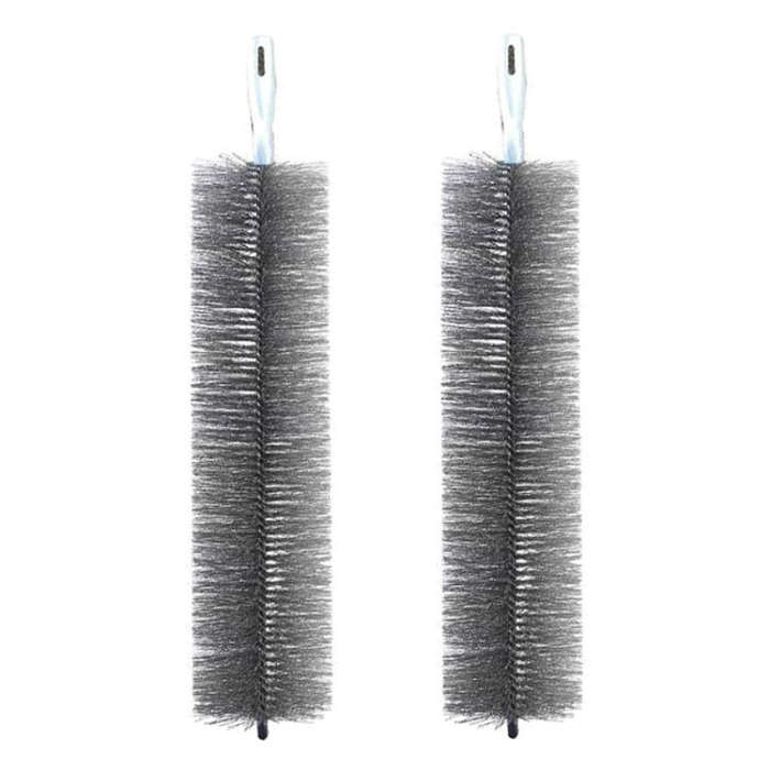 2pcs Bendable Fan Cleaning Brush Household Sofa Dusting And Removing Cleaner(Gray)