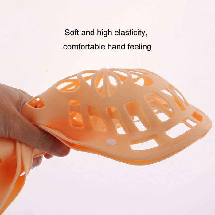 Silicone Bra Laundry Bag Anti-Distortion Filter Washing Protective Bag For Washing Machine(Gray)