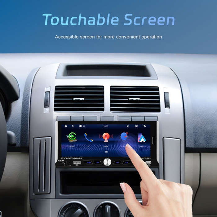 Single Spindle 6.9 inch MP5 With Knob Player Carplay Function Car MP4 Backup Camera, Specificatio...