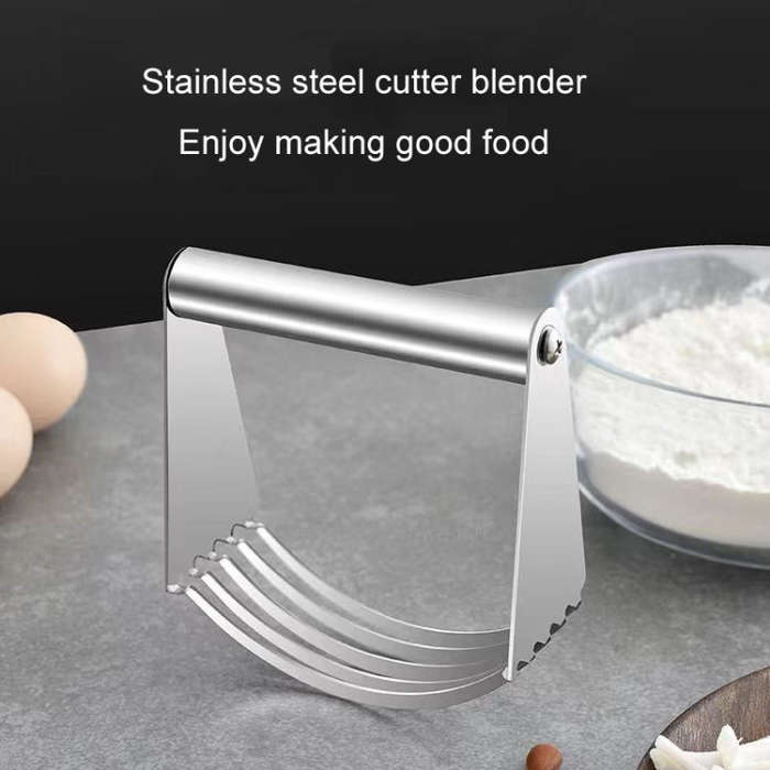 Stainless Steel Cutter 5-Layer Curved Dough Mixer Kitchen Baking Flour Cutter Gadgets(91g)
