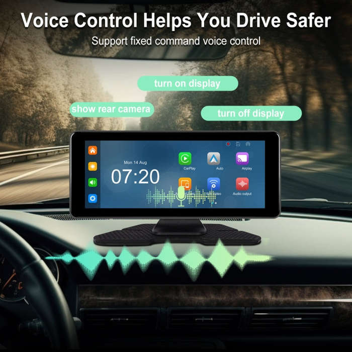 6.86 Inch 4KDVR Smart Screen Player, Specification: Standard+Reversing Camera