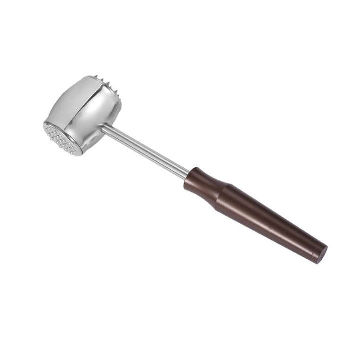 304 Stainless Steel Beef Hammer Thickened Solid Knocker Kitchen Double Sided Meat Looser, Handle:...