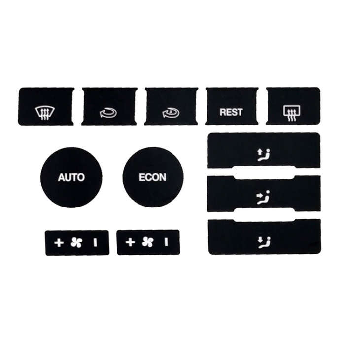 For 2005-2010 Volkswagen Touareg/Passat Steering Wheel Window AC Switch Button Repair Sticker(8pc...