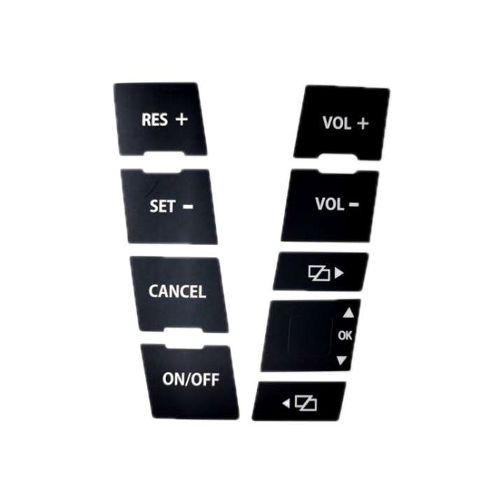 For 2005-2010 Volkswagen Touareg/Passat Steering Wheel Window AC Switch Button Repair Sticker(8pc...