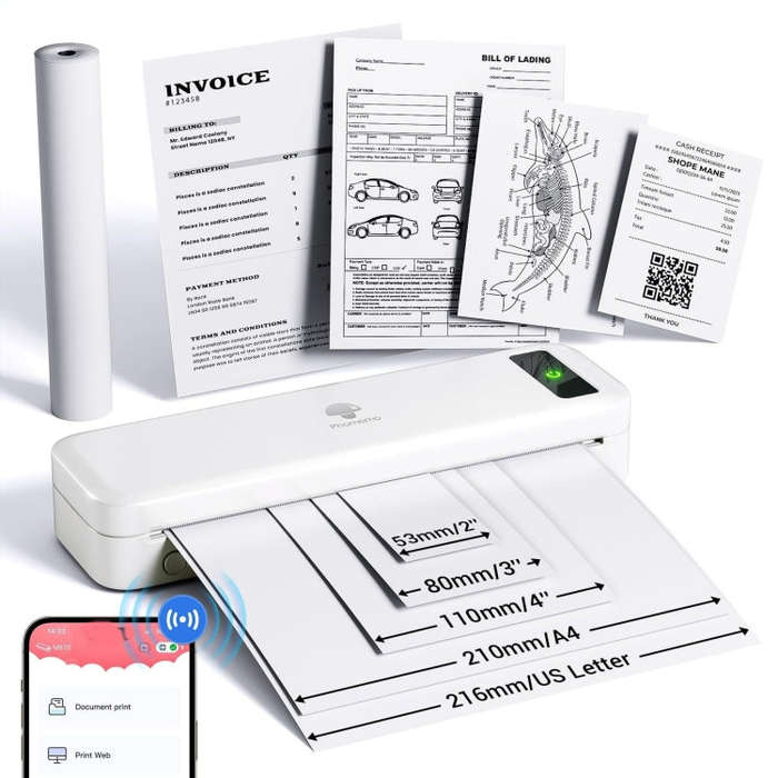 Phomemo M835  Wireless Bluetooth Thermal Printer Support Multi-Size Thermal Paper