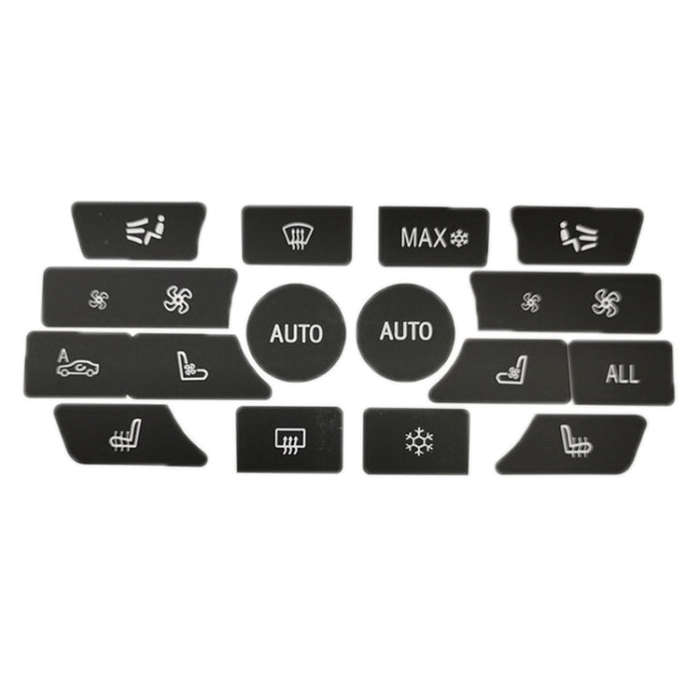For BMW 5 Series/7 Series/X5/C6/F10/F01/F15 Air Conditioning Button Repair Sticker, Style: C 16pc...