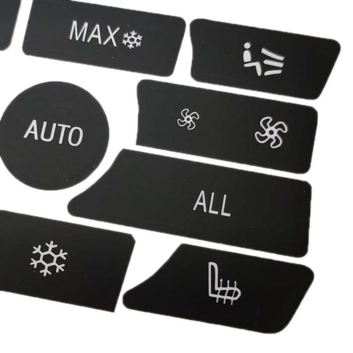 For BMW 5 Series/7 Series/X5/C6/F10/F01/F15 Air Conditioning Button Repair Sticker, Style: A 13pc...