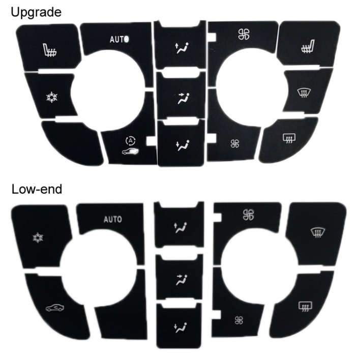 For Buick Excelle GT/XT Air Conditioning Central Control Button Repair Sticker(Low-end)