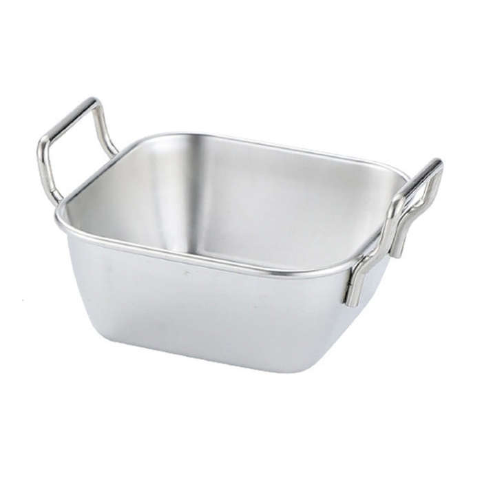 304 Stainless Steel With Double Ear Snack Tray Fried Chicken Chips Cold Dishes Candy Snacks Tray,...