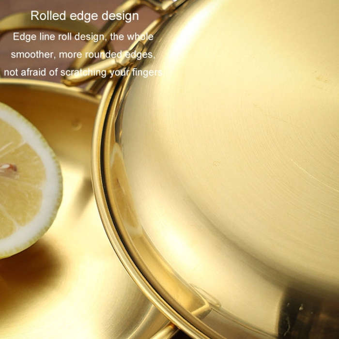 304 Stainless Steel With Double Ear Snack Tray Fried Chicken Chips Cold Dishes Candy Snacks Tray,...