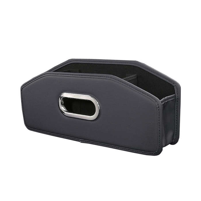 Auto Seatback Organizer Tissue Bag Car Rear Drainage Cup Holder(Black)