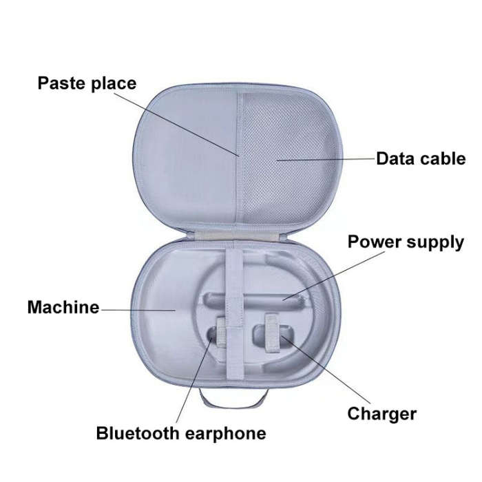 For Apple Vision Pro VR Anti-Fall And Shock-Absorbing EVA Hard Shell Storage Bag(Purple)