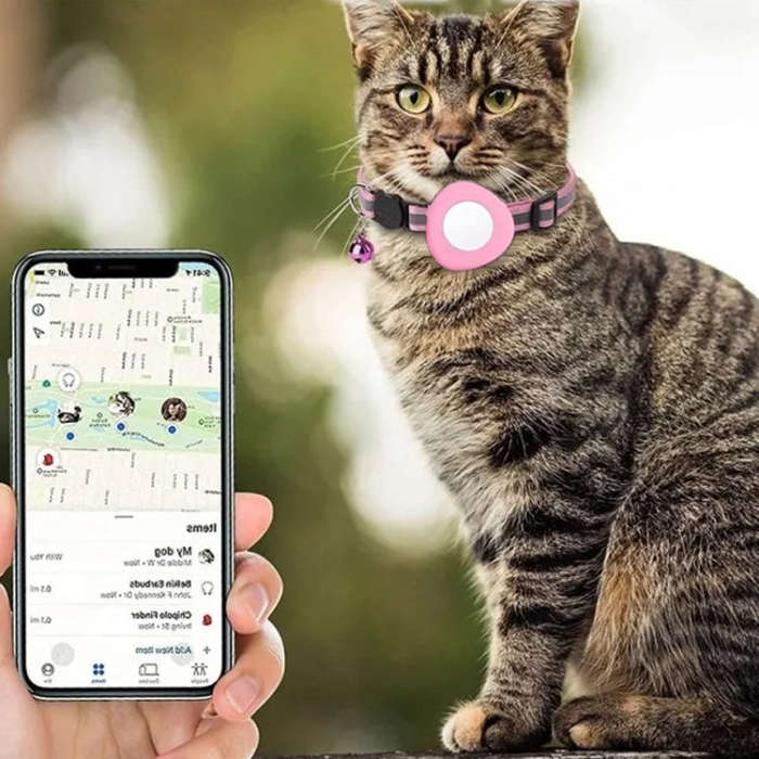 For Huawei Tag Location Tracker Anti-lost Protective Case Pet Collar(Red)