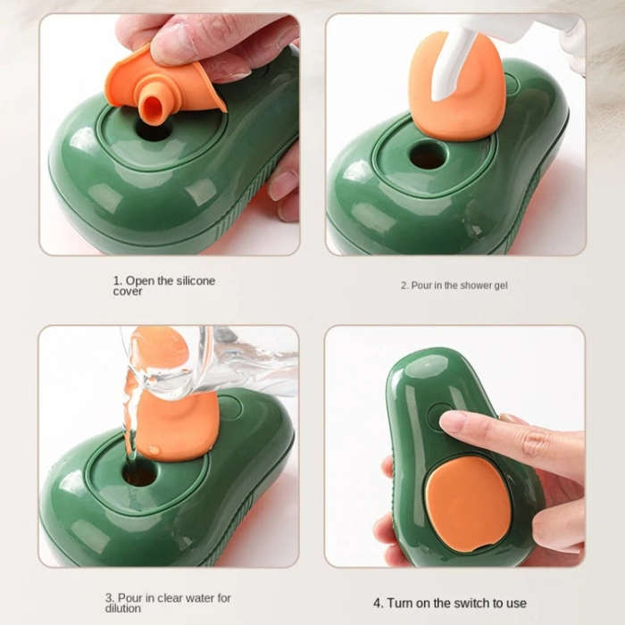 Pet Spray Steamy Brush Cat Dog Grooming Massage Comb(Avocado White)