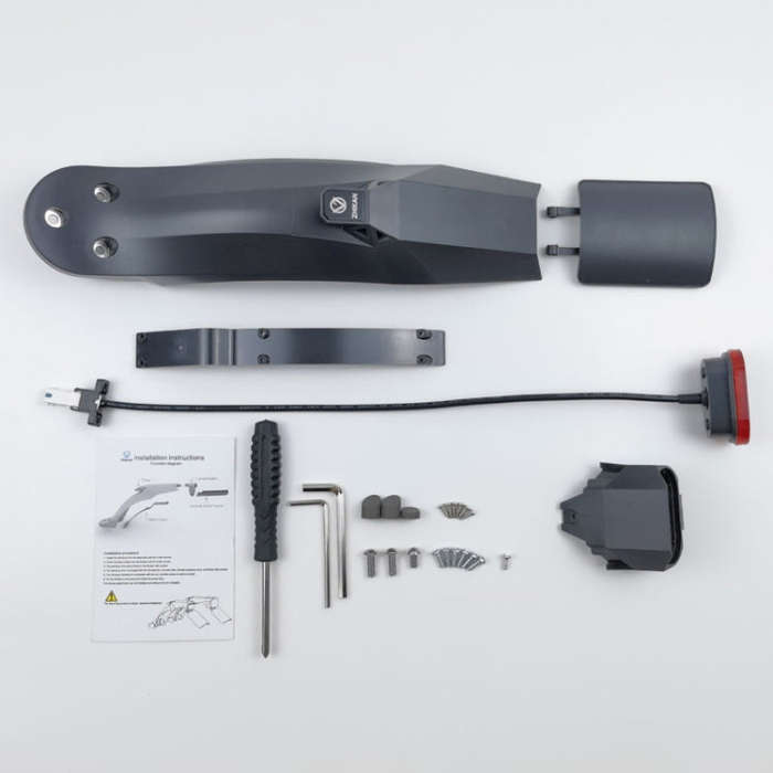 ZHIKAN Electrical Scooter Multifunctional Mudguard With Taillight For Xiaomi M365 / PRO / PRO2(Bl...