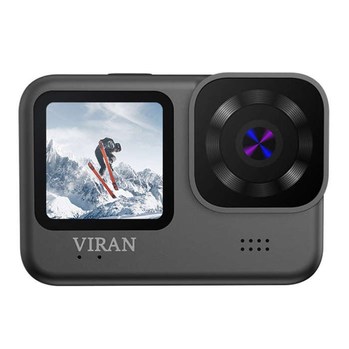 VIRAN V9 4K Dual Color Screen Diving Anti-Shake Action Camera Outdoor Cycling Travel Recorder(Squ...